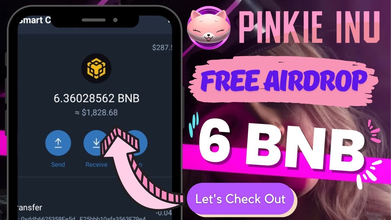 Claim Free Airdrop 200,000,000 PINKIE INU  ~ 6 BNB on Trust Wallet