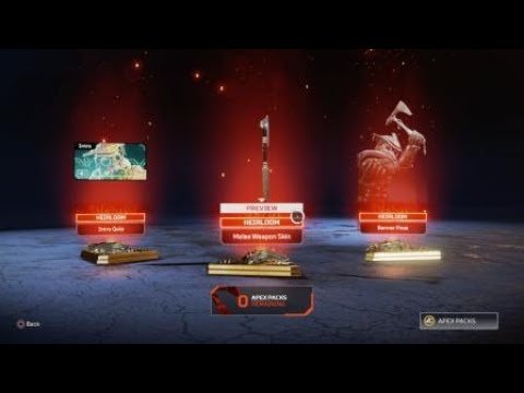 first heirloom shards from apex packs (reaction)