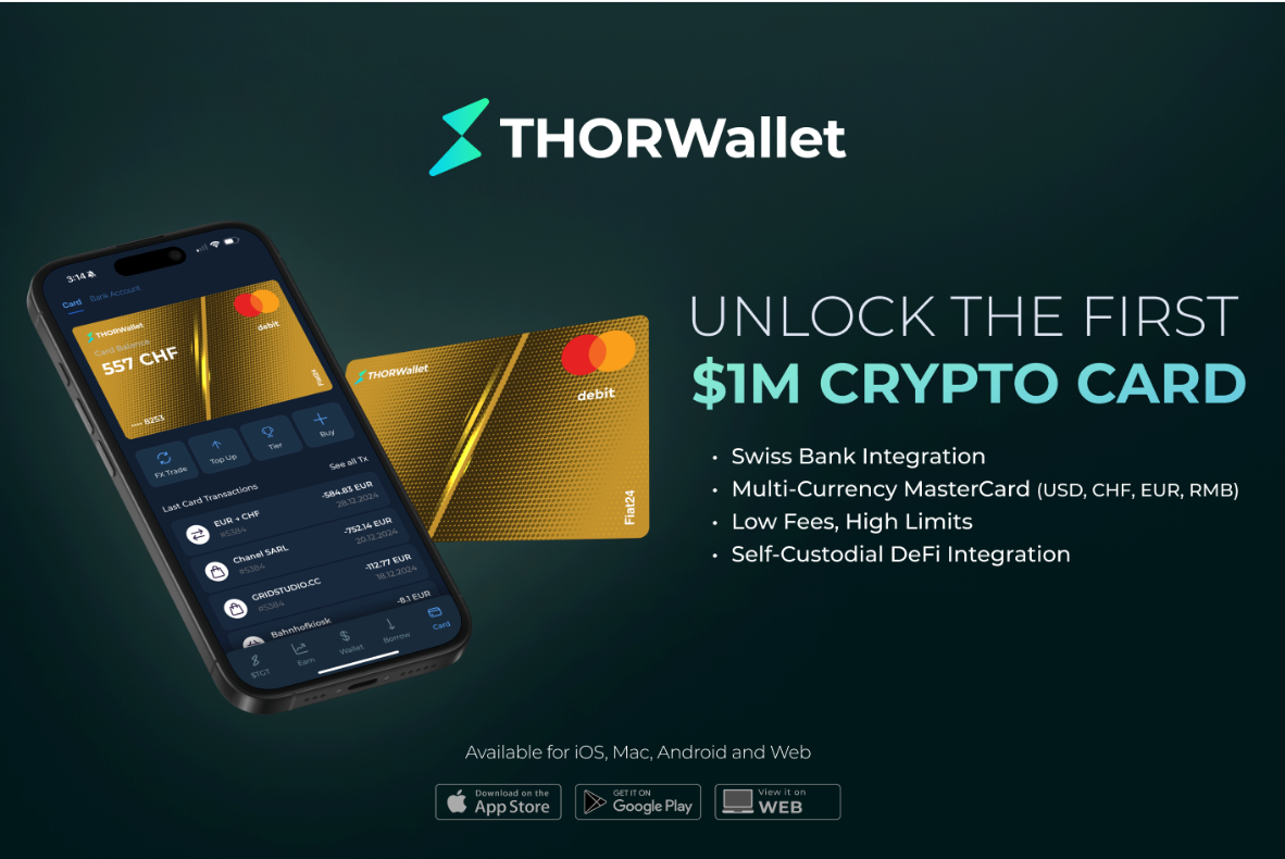 Discover THORWallet: Your Self-Custodial DeFi Bank Account with a Global MasterCard 75 THORWallet